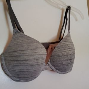 VS grey pink bra